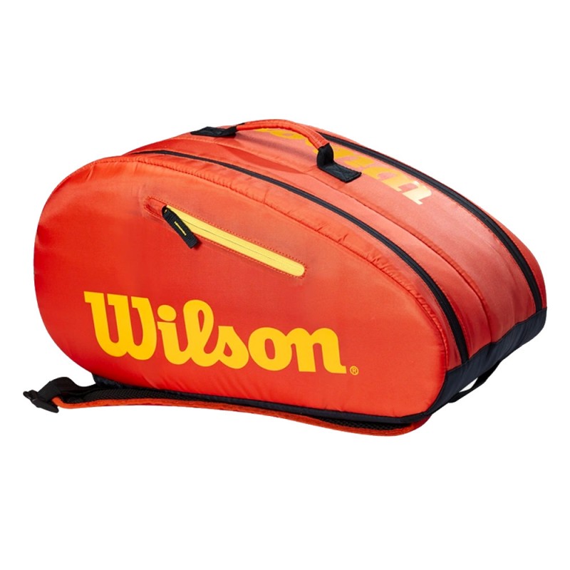Padel bag Wilson Youth orange yellow 2023 Padel bag Wilson Youth orange yellow 2023