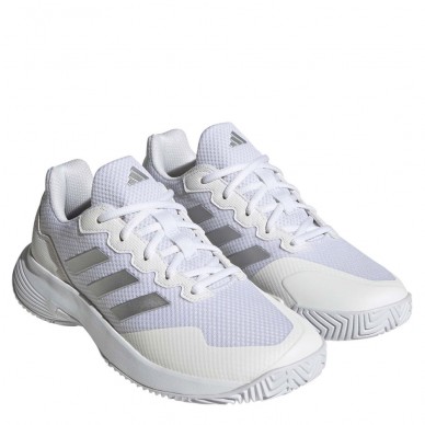 Padel shoes Adidas Gamecourt 2 W white silver 2023