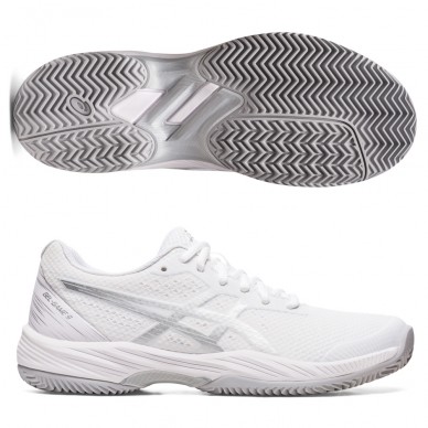 Padel shoes Asics Gel Game 9 Clay white pure silver