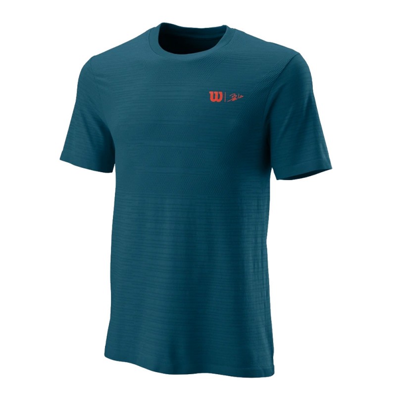 T-shirt Wilson Bela seamless Crew III blue coral T-shirt Wilson Bela seamless Crew III blue coral