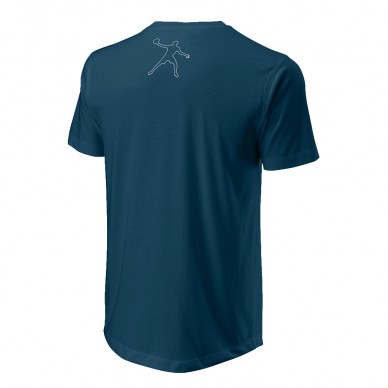 T-shirt Wilson Bela ITW tech tee maritime blue