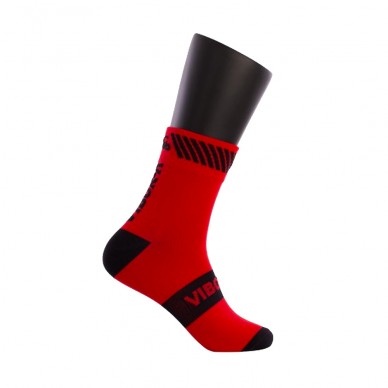 Socks Vibora Kait mid calf red black