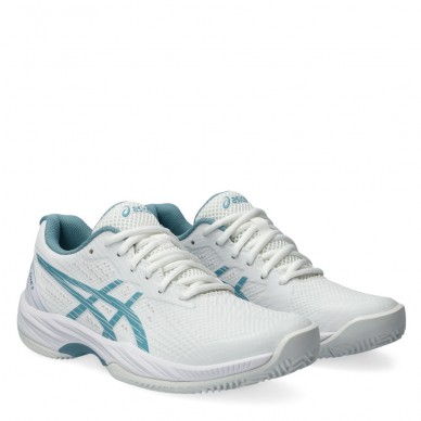 Padel shoes Asics Gel Game 9 Clay white gris blue