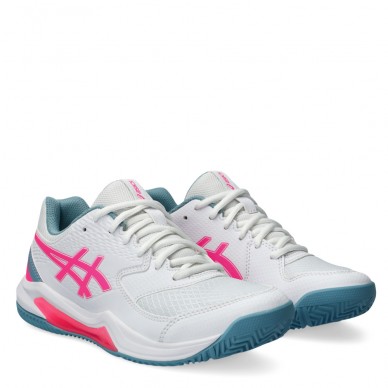 Asics Gel Dedicate 8 Padel white hot pink 2023 padel shoes