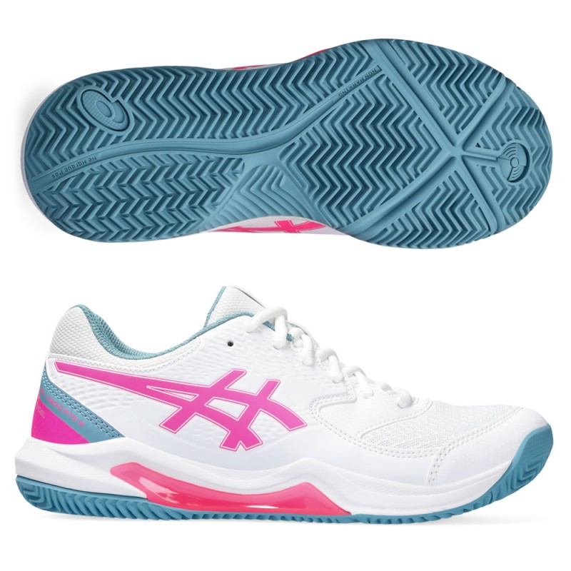 Asics Gel Dedicate 8 Padel white hot pink 2023 padel shoes Asics Gel Dedicate 8 Padel white hot pink 2023 padel shoes