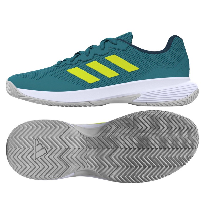 Padel shoes Adidas Gamecourt 2 M arctic fusion lucid lemon white 2023