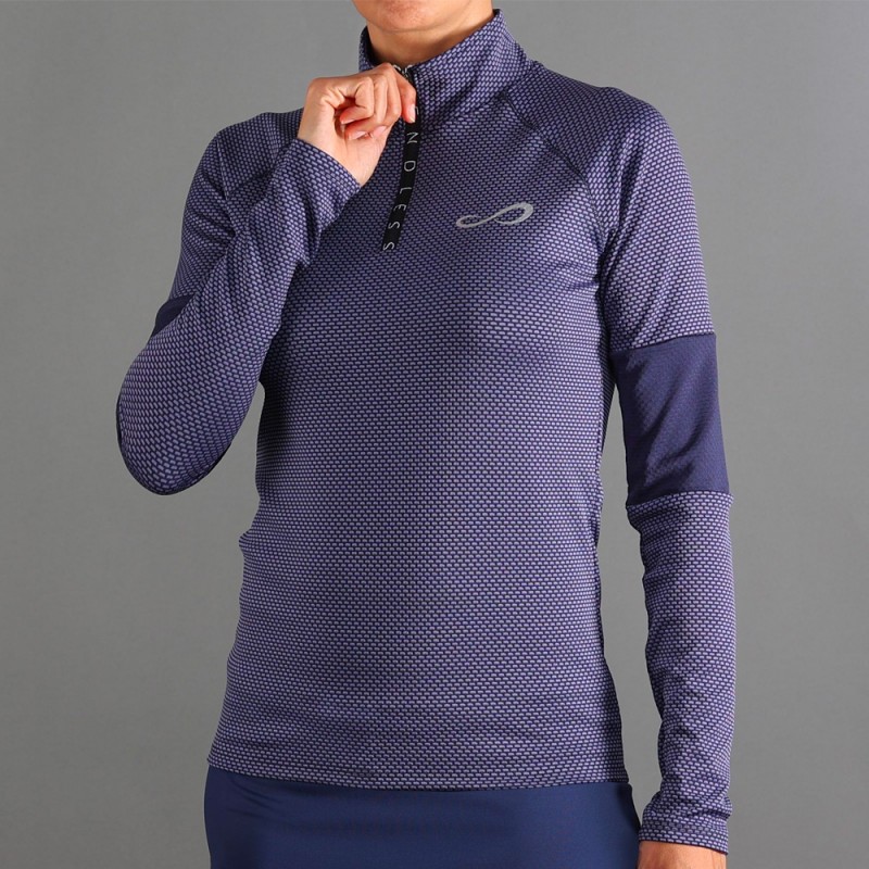 Sweatshirt ENDLESS Kirsch Ionic Blue Sweatshirt ENDLESS Kirsch Ionic Blue