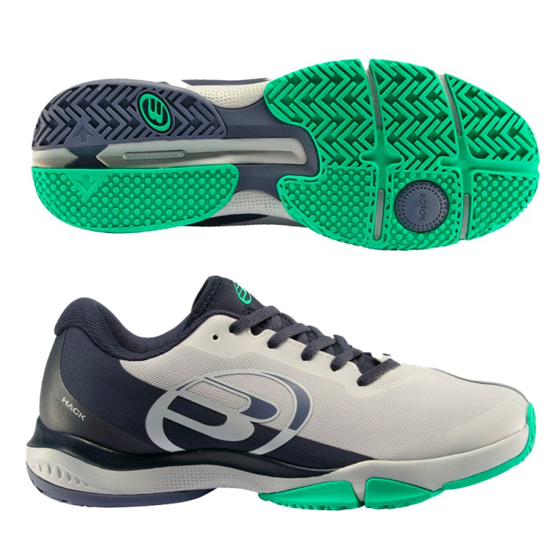 Padel shoes Bullpadel Hack Hybrid Fly 23I light gray Padel shoes Bullpadel Hack Hybrid Fly 23I light gray