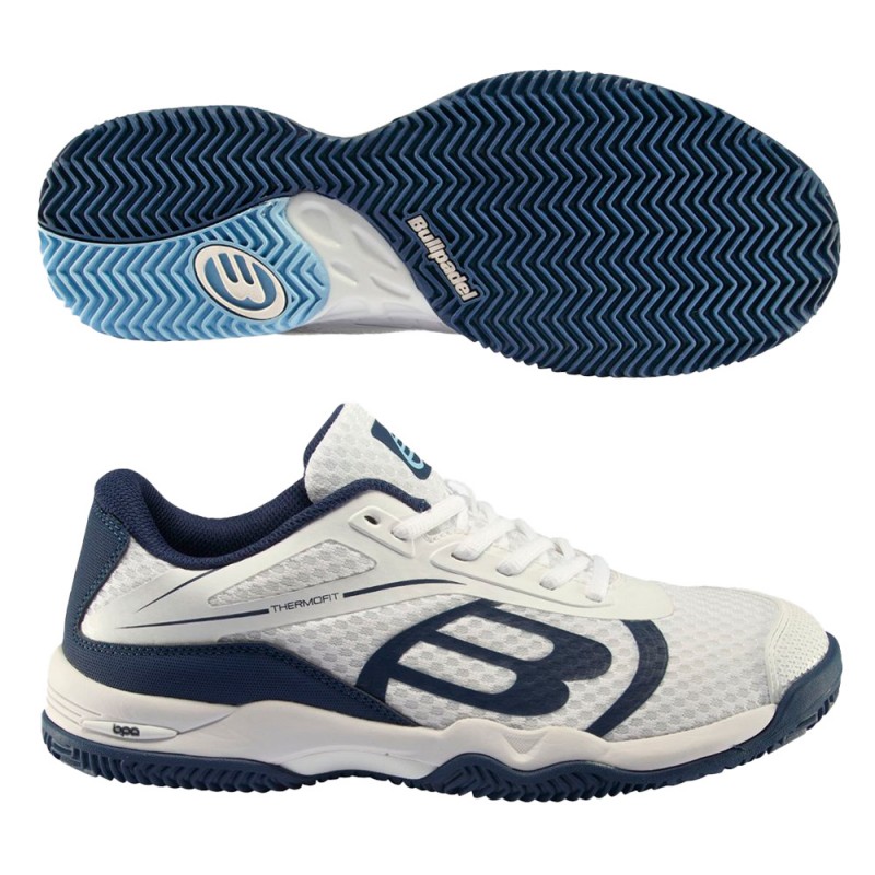 Bullpadel Beker 23I White Navy Blue Padel Shoes