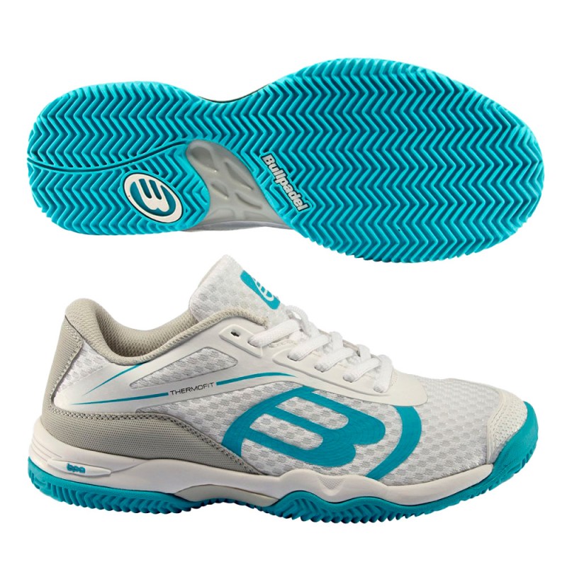 Padel shoes Bullpadel Beker W 23I light blue white 2023 Padel shoes Bullpadel Beker W 23I light blue white 2023
