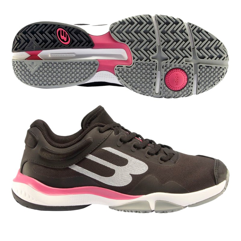Padel shoes Bullpadel Flow Hybrid Fly 23I black fuchsia Padel shoes Bullpadel Flow Hybrid Fly 23I black fuchsia