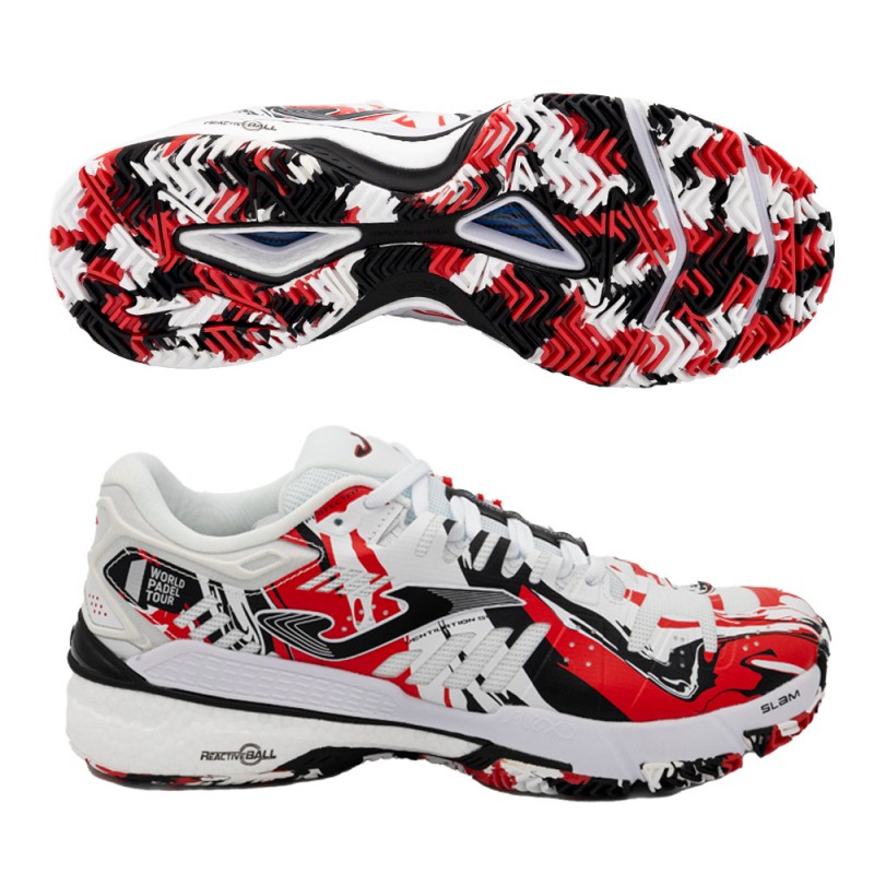 Padel shoes Joma Slam Men 2302 white red 2023 Padel shoes Joma Slam Men 2302 white red 2023