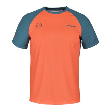 T-Shirt Babolat Crew Neck Tee Lebron Orange Dark Blue