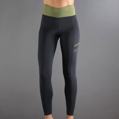 Leggings Endless Cross Pocket black army