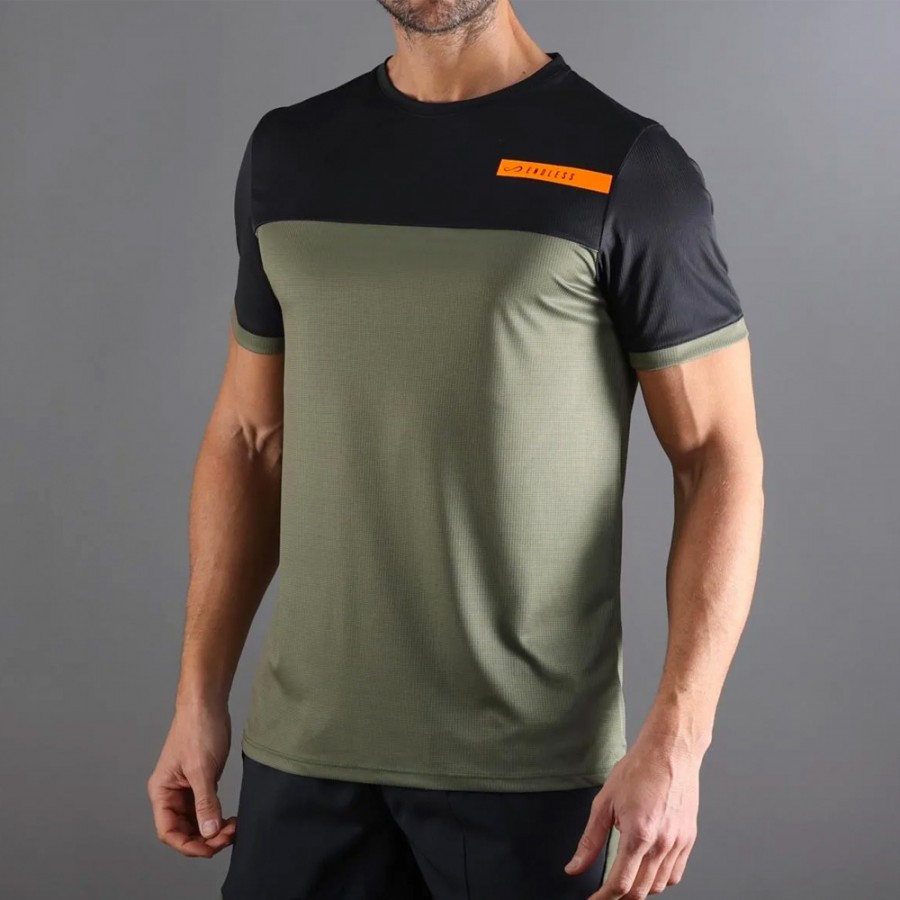 T-Shirt Endless Alpha II Army Black - Zona de Padel