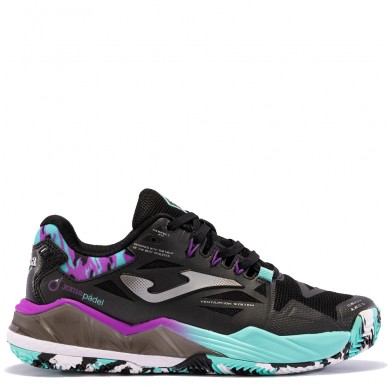 Joma Spin Lady 2401black turquoise pink 2024 padel shoes