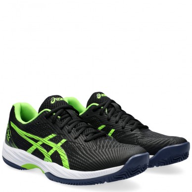 Asics Gel Game 9 Padel black electric lime 2024 padel shoes