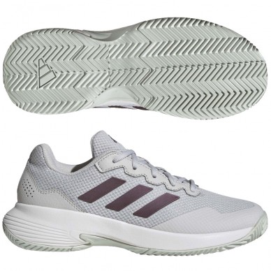 Adidas Gamecourt 2 W grey aurora white 2024 padel shoes