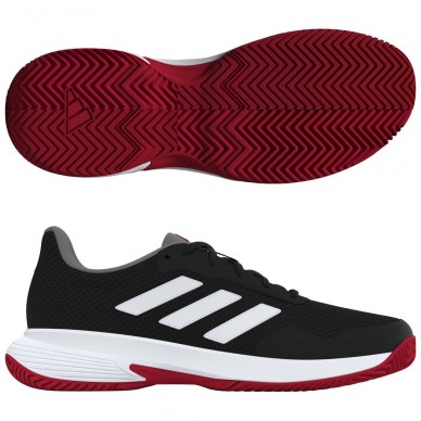 Adidas Gamecourt Lite black white 2024 padel shoes