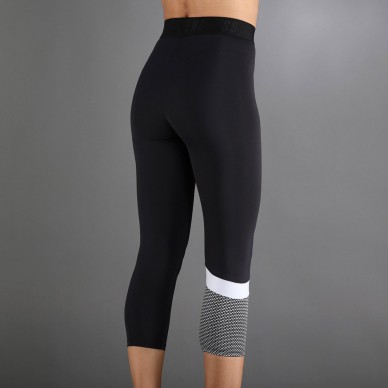 Leggings Endless Line Pocket 7/8 black white