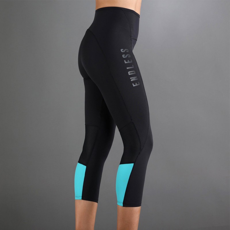 Leggings Endless Indy 7/8 black blue