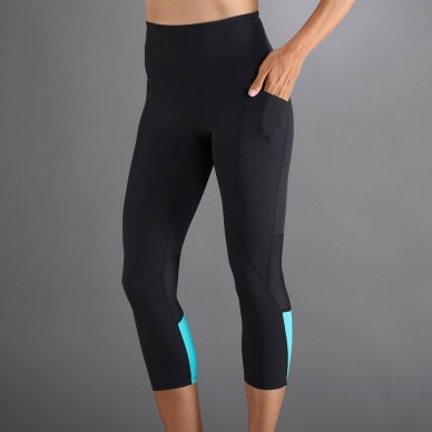 Leggings Endless Indy 7/8 black blue