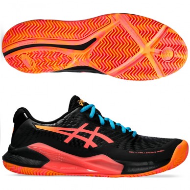 Asics Gel Challenger 14 Padel black blazing coral 2024 padel shoes