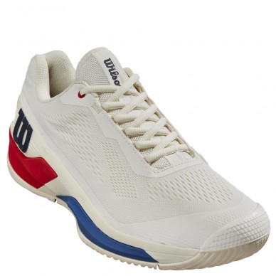 Wilson Rush Pro 4.0 Clay snow white red 2024 padel shoes