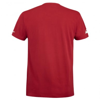 t-shirt Babolat Cotton Tee Lebron red dahlia