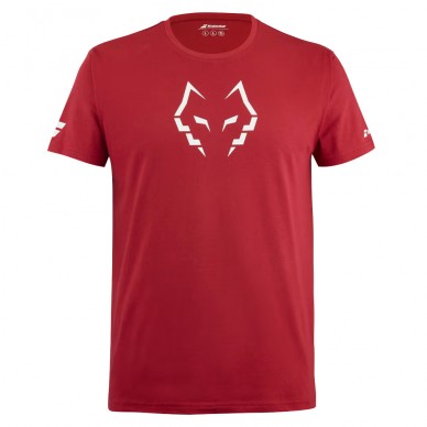 t-shirt Babolat Cotton Tee Lebron red dahlia