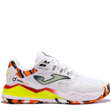 Joma Spin Men 2402 white yellow 2024 padel shoes