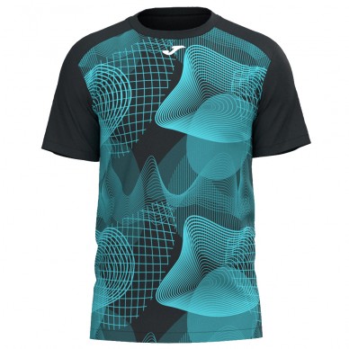 t-shirt Joma Challenge black turquoise