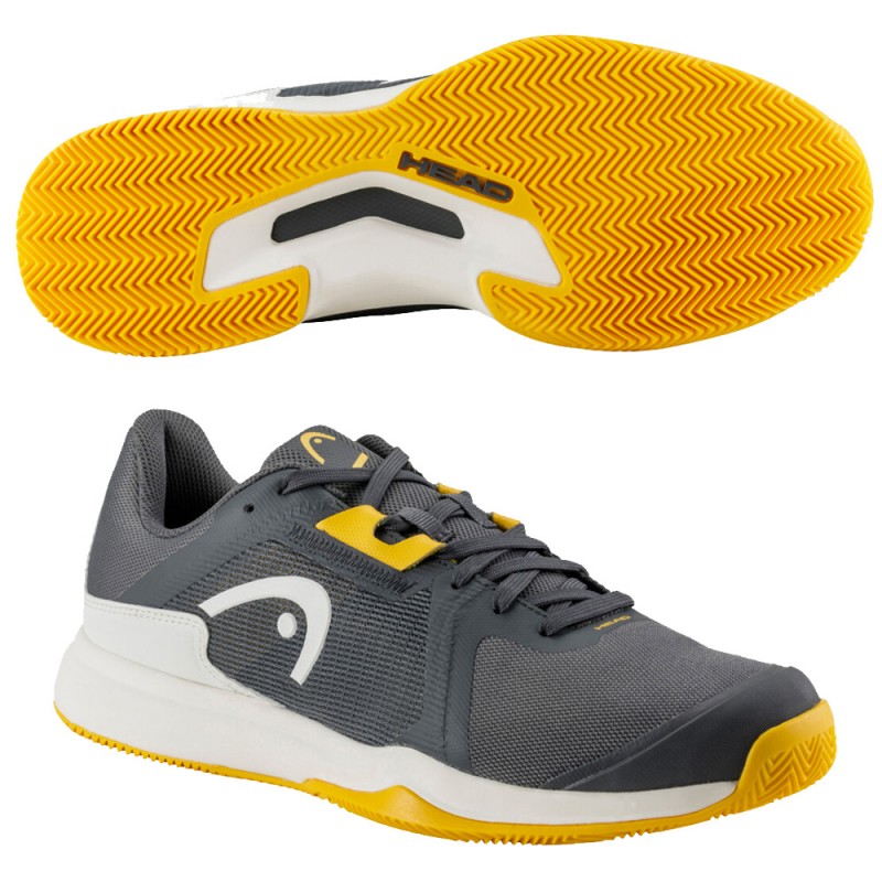 Head Sprint Team 3.5 Clay dark grey banana 2024 padel shoes