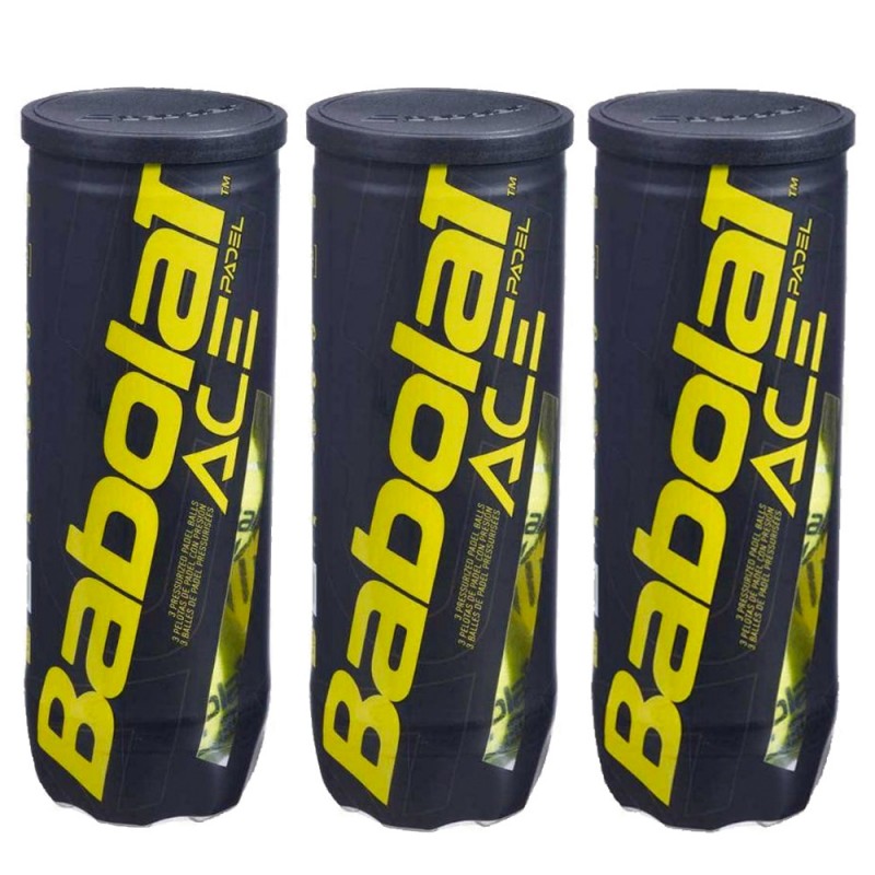 Bote 3 pelotas de pádel con presión - Babolat Court