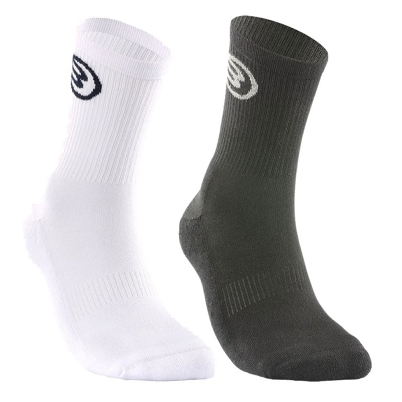 socks Bullpadel BP2412 white black socks Bullpadel BP2412 white black