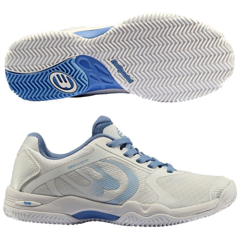 Bullpadel Beker W 24V white blue 2024 padel shoes Bullpadel Beker W 24V white blue 2024 padel shoes