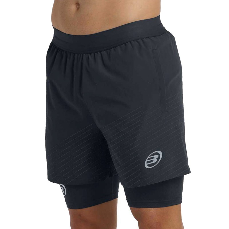 short Bullpadel Afama Black short Bullpadel Afama Black