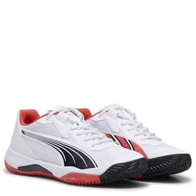 Puma NOVA Court white black active red 2024 padel shoes