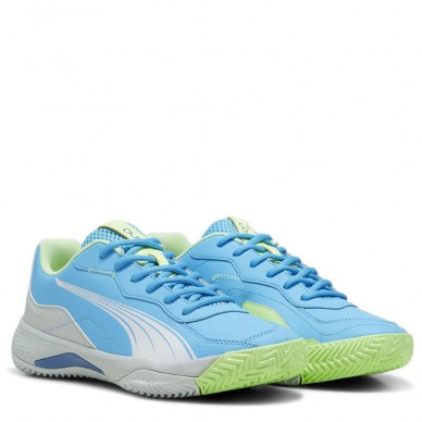 Puma NOVA Smash luminous blue white glacial gray 2024 padel shoes