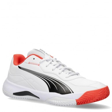 Puma NOVA Smash white black active red 2024 padel shoes