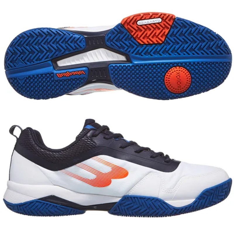 Bullpadel PRF Hybrid 24V white navy blue 2024 padel shoes Bullpadel PRF Hybrid 24V white navy blue 2024 padel shoes