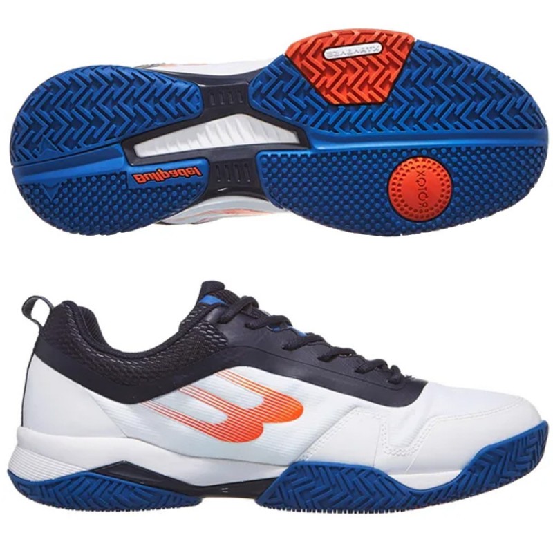 Bullpadel PRF Hybrid 24V white navy blue 2024 padel shoes