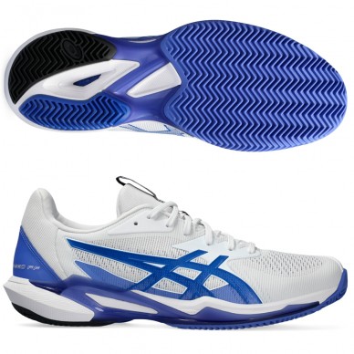 Asics Solution Speed FF 3 Clay white tuna blue 2024 padel shoes
