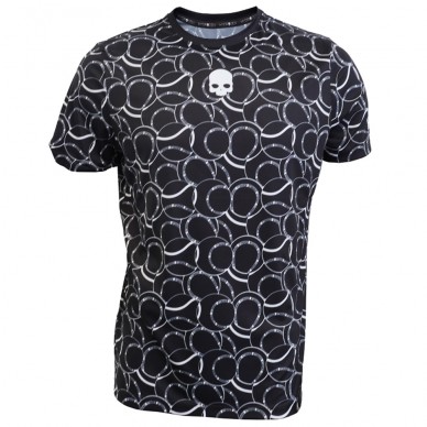 t-shirt Hydrogen Allover Tennis Tech black