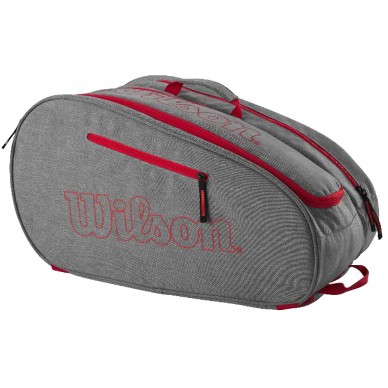 Wilson Team Padel Bag grey bright red 2024 padel bag