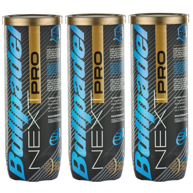 Pack 3 bottles Bullpadel FIP Next Pro balls Pack 3 bottles Bullpadel FIP Next Pro balls