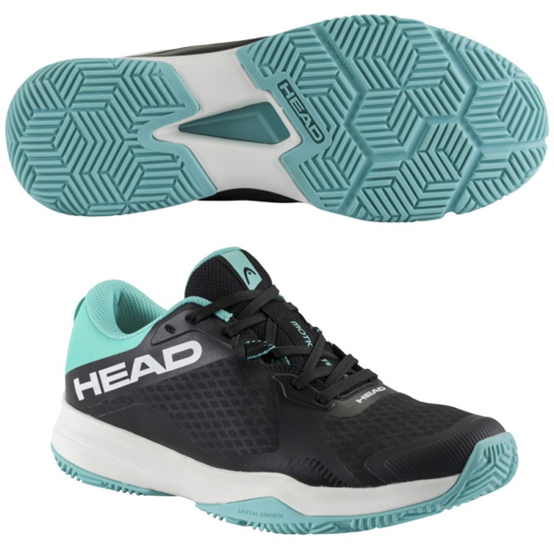 Head Motion Team black teal 2024 padel shoes Head Motion Team black teal 2024 padel shoes