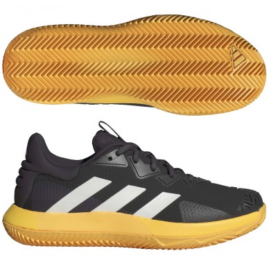 Adidas Solematch Control M Clay aurora black zero met spark 2024 padel shoes