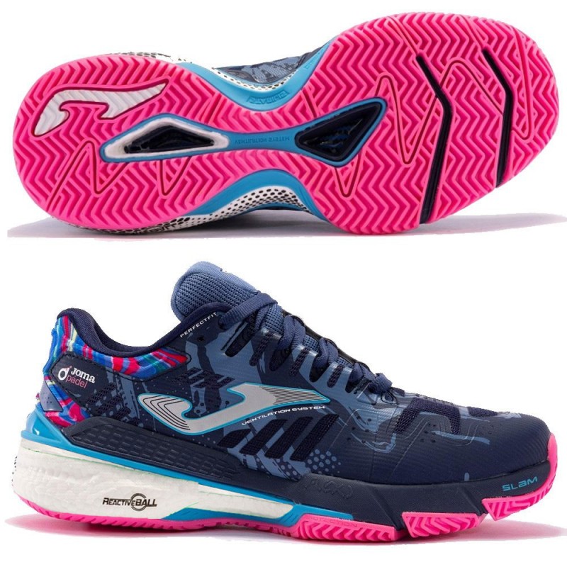 Joma Slam Lady 2403 navy blue pink 2024 padel shoes Joma Slam Lady 2403 navy blue pink 2024 padel shoes