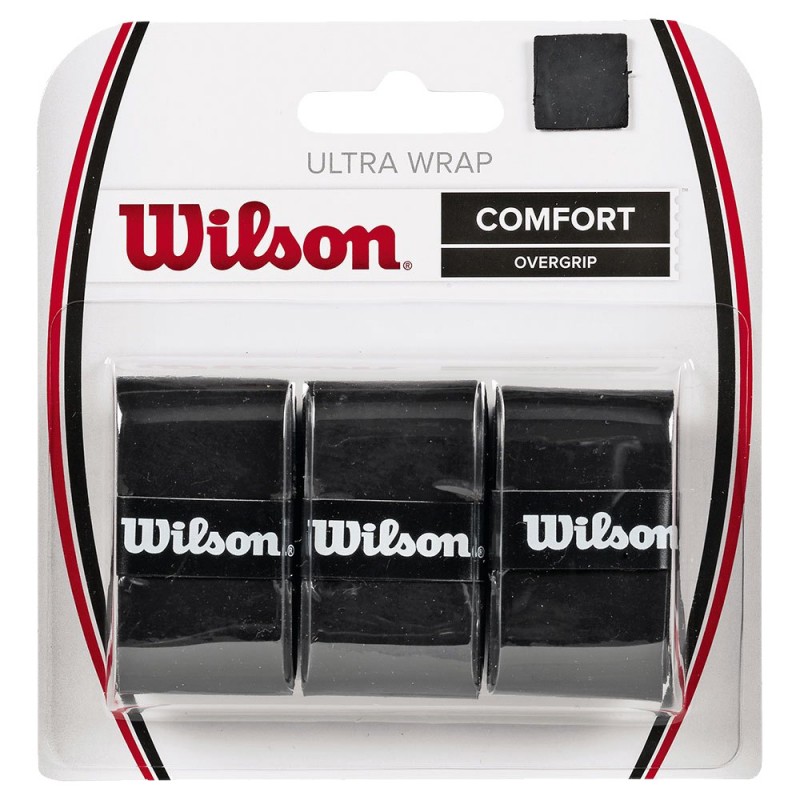 overgrips Wilson Ultra Wrap 3 PK black overgrips Wilson Ultra Wrap 3 PK black